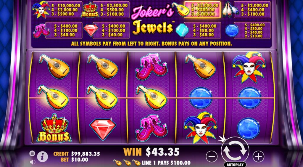 Joker Jewels como game destacado del casino online en Argentina