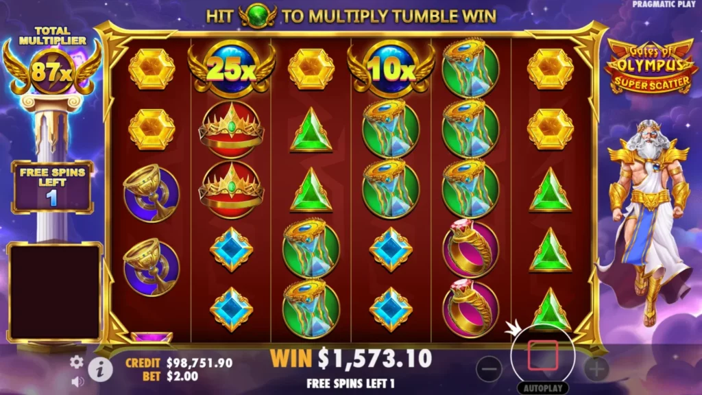 Juego Gates of Olympus en Mostbet Argentina